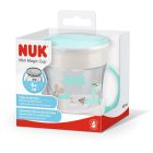 NUK Mini Magic Cup in verpakking met muisillustraties, 360-graden drinkrand en ergonomische handvatten, voor 6+ maanden.